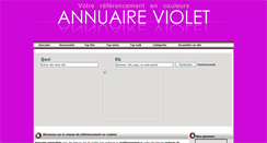 Desktop Screenshot of annuaire-violet.info