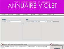 Tablet Screenshot of annuaire-violet.info